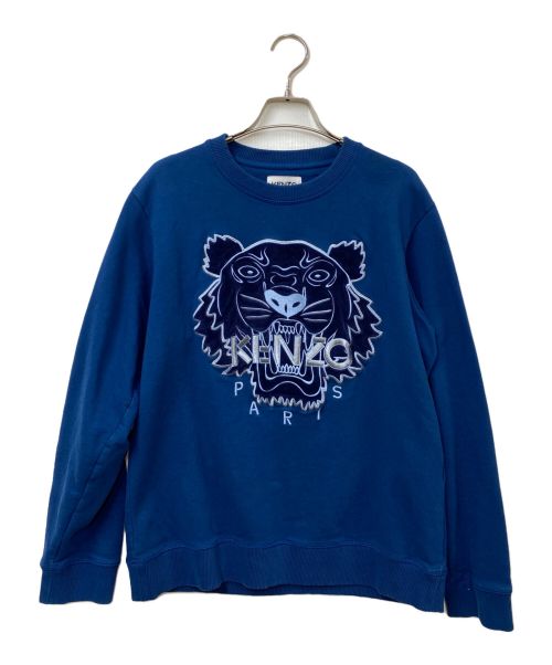 KENZO（ケンゾー）KENZO (ケンゾー) Tiger sweatshirt ブルー サイズ:Mの古着・服飾アイテム