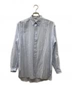 AURALEEオーラリー）の古着「24SSHARD TWIST FINX ORGANDY STRIPE SHIR」｜スカイブルー