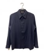 AURALEEオーラリー）の古着「HARD TWIST WOOL DOBBY SHIRTS」｜ネイビー