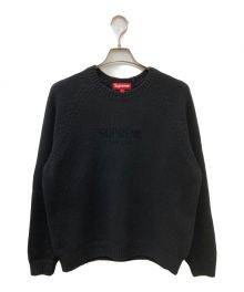 SUPREME（シュプリーム）の古着「24AW Flocked Logo Sweater」｜ブラック