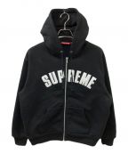 SUPREMEシュプリーム）の古着「24AW Arc Thermal Lined Zip Up Hooded Sweatshirt ジップパーカー」｜ブラック