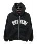 SUPREME（シュプリーム）の古着「24AW Arc Thermal Lined Zip Up Hooded Sweatshirt ジップパーカー」｜ブラック