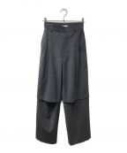 MAISON SPECIALメゾンスペシャル）の古着「2way Tuck Pants」｜グレー