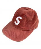 SUPREMEシュプリーム）の古着「16AW Suede S Logo 6-Panel キャップ」｜レッド