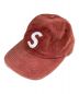 Supreme（シュプリーム）の古着「16AW Suede S Logo 6-Panel キャップ」｜レッド