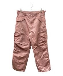 SUPREME（シュプリーム）の古着「Washed Flight Satin Cargo Pant」｜ピンク