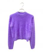 TTT MSWティー）の古着「25SS MOKE MOKE pullover knit」｜パープル