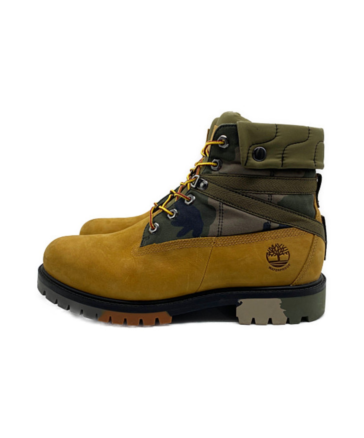 中古・古着通販】Timberland (ティンバーランド) ヘリテージブーツ ブラウン×カーキ サイズ:27｜ブランド・古着通販  トレファク公式【TREFAC FASHION】