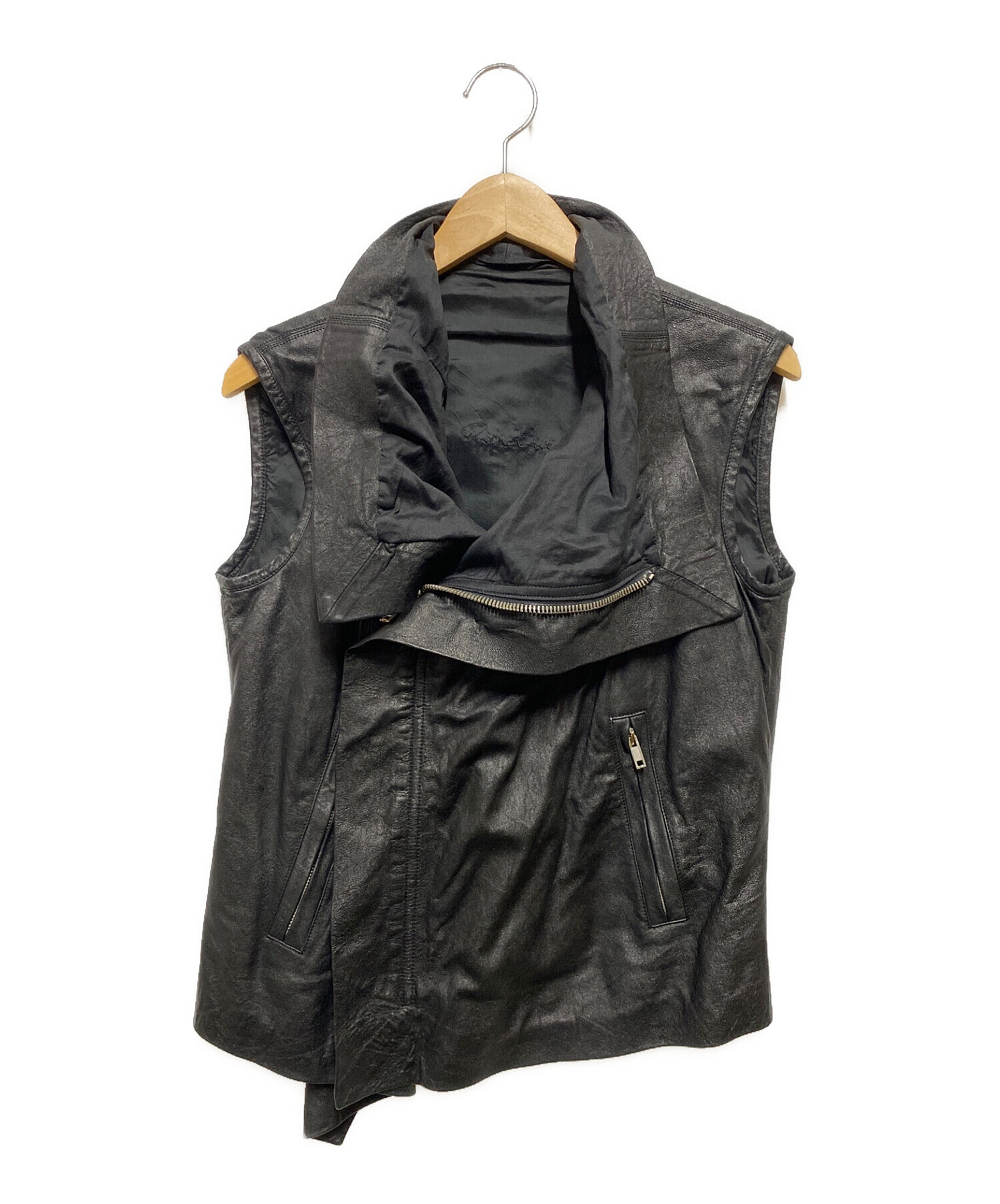 中古・古着通販】RICK OWENS (リック オウエンス) 変形レザーベスト