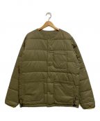 Pilgrim×BEAMSピルグリム×ビームス）の古着「Reversible Pennant Down Jacket」｜カーキ