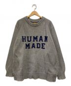 HUMAN MADEヒューマンメイド）の古着「RAGLAN SLEEVE KNIT」｜グレー