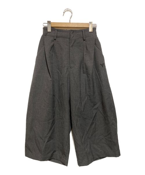 Y-3（ワイスリー）Y-3 (ワイスリー) CLASSIC WINTER WOOL CROPPED WIDE PANTS グレー サイズ:XSの古着・服飾アイテム