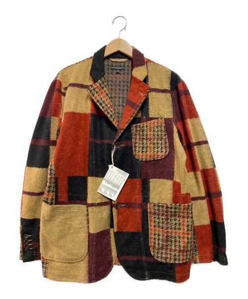 Engineered Garments（エンジニアド ガーメンツ）Engineered Garments (エンジニアド ガーメンツ) GUN CLUB MULTI CHECK KNIT JACKET ベージュ サイズ:Sの古着・服飾アイテム