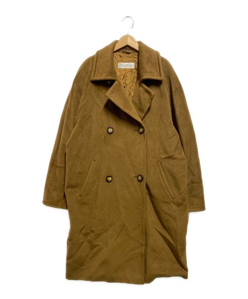 MaxMara（マックスマーラ）MaxMara (マックスマーラ) カシミヤ混ダブルロングコート ブラウン サイズ:42の古着・服飾アイテム