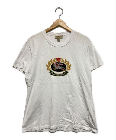 【中古・古着通販】BURBERRY (バーバリー) アイコン刺繍Tシャツ 