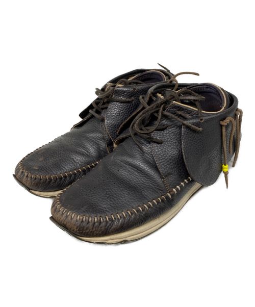 VISVIM（ビズビム）VISVIM (ビズビム) FBT レザーモカシンシューズ ブラウン サイズ:US9の古着・服飾アイテム