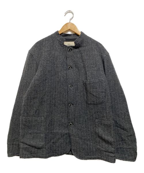 OUTIL（ウティ）OUTIL (ウティ) Herringbone Virgin Wool JKT グレー サイズ:3の古着・服飾アイテム