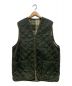 Barbour（バブアー）の古着「QUILTED WAISTCOAT/ZIP-IN LINER」｜オリーブ