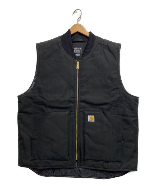 CarHartt（カーハート）CarHartt (カーハート) DUCK VEST ARCTIC QUILT LINED ブラック サイズ:XLの古着・服飾アイテム