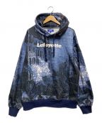 Lafayetteラファイエット）の古着「FRENCH WAR ALLOVER LOGO HOODED SWEATSHIRT」｜ネイビー