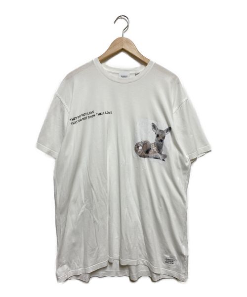 BURBERRY（バーバリー）BURBERRY (バーバリー) Deer Print Tee ホワイト サイズ:Мの古着・服飾アイテム