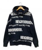 NEIGHBORHOOD×anti social social CLUBネイバーフッド×アンチソーシャルソーシャルクラブ）の古着「プルオーバーパーカー」｜ブラック