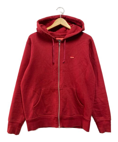 SUPREME（シュプリーム）SUPREME (シュプリーム) Small Box Zip Up Sweatshirt レッド サイズ:Sの古着・服飾アイテム