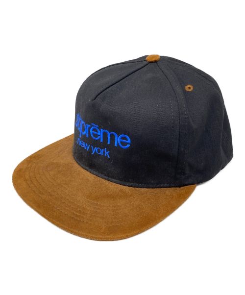 SUPREME（シュプリーム）SUPREME (シュプリーム) Classic Logo Suede Visor 5-Panel ブラックの古着・服飾アイテム