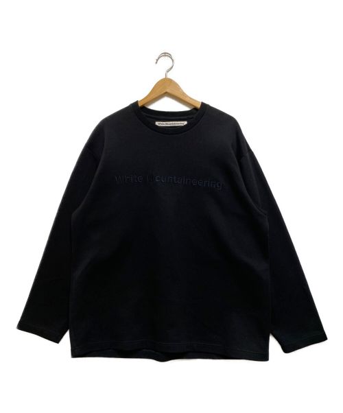 WHITE MOUNTAINEERING（ホワイトマウンテ二アニング）WHITE MOUNTAINEERING (ホワイトマウンテ二アニング) LOGO EMBROIDERIED SWEATSHIRT ブラック サイズ:2の古着・服飾アイテム