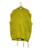 IRENEアイレネ）の古着「whole garment knit vest」｜イエロー