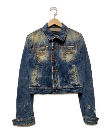 [中古]DSQUARED2(ディースクエアード)のレディース アウター・ジャケット 00’s ヴィンテージ加工デニムジャケット