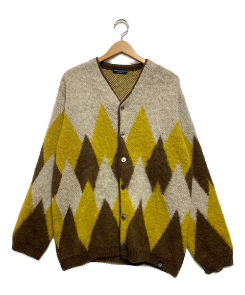 STANDARD CALIFORNIA（スタンダードカリフォルニア）STANDARD CALIFORNIA (スタンダートカルフォニア) SD Mohair Cardigan ブラウン×イエロー サイズ:Lの古着・服飾アイテム