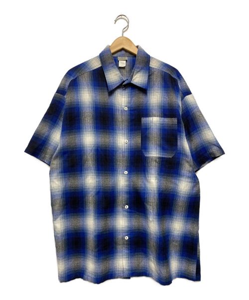 CalTop（キャルトップ）CalTop (キャルトップ) オンブレチェックシャツ ブルー サイズ:XLの古着・服飾アイテム