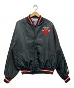 STARTERスターター）の古着「［古着］90's Chicago Bulls スタジャン」｜ブラック