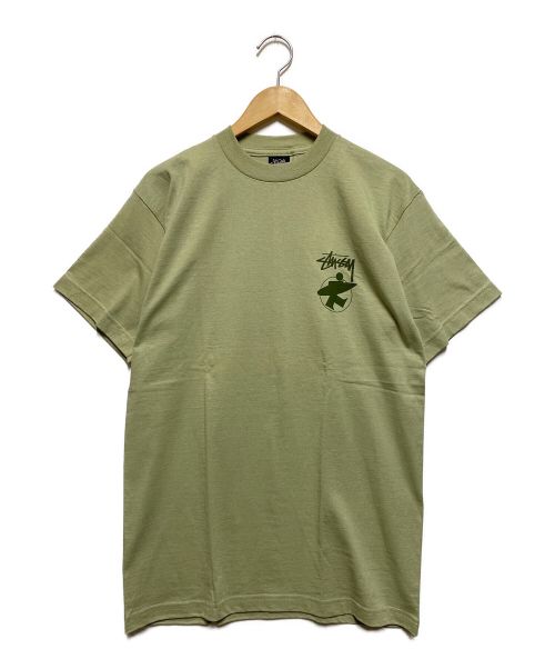 stussy（ステューシー）stussy (ステューシー) 00's beach roots tee グリーン サイズ:Mの古着・服飾アイテム