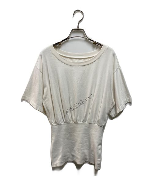 MM6 Maison Margiela（エムエムシックス メゾンマルジェラ）MM6 Maison Margiela (エムエムシックス メゾンマルジェラ) ウエストシェイプカットソー ホワイト サイズ:Sの古着・服飾アイテム