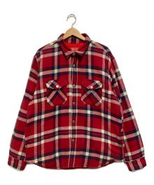 SUPREME（シュプリーム）の古着「Quilted Arc Logo Flannel Shirt」｜レッド