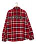 SUPREME (シュプリーム) Quilted Arc Logo Flannel Shirt レッド サイズ:L：15800円