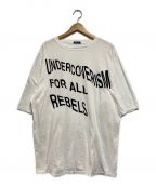 UNDERCOVERISMアンダーカバーイズム）の古着「Languid TEE UCISM FOR ALL REBELS」｜ホワイト