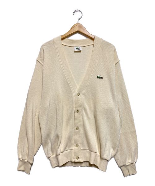 LACOSTE（ラコステ）LACOSTE (ラコステ) 90’ｓカーディガン ホワイト サイズ:4の古着・服飾アイテム