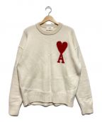 AMI Alexandre Mattiussiアミ アレクサンドル マテュッシ）の古着「ADC CREW NECK SWEATER」｜ホワイト