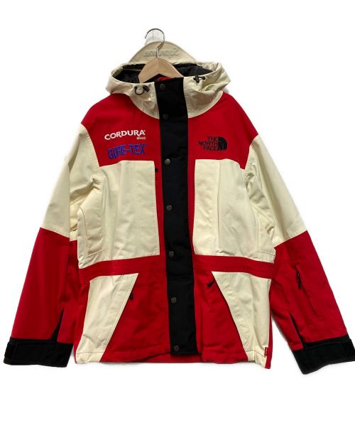 THE NORTH FACE（ザ ノース フェイス）THE NORTH FACE (ザ ノース フェイス) SUPREME (シュプリーム) Expedition Jacket レッド×ホワイト サイズ:Sの古着・服飾アイテム