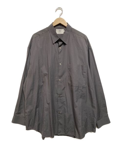 Graphpaper（グラフペーパー）Graphpaper (グラフペーパー) THOMAS MASON (トーマスメイソン) Oversized Regular Collar Shirt グレー サイズ:Fの古着・服飾アイテム