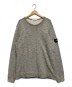 STONE ISLANDストーンアイランド）の古着「Melange Fleece-back Cotton-jersey Sweatshirt」｜グレー