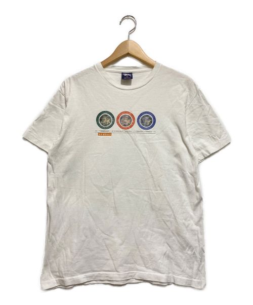 stussy（ステューシー）stussy (ステューシー) 90sプリントTシャツ ホワイト サイズ:Мの古着・服飾アイテム