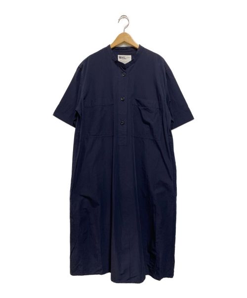 MHL（エムエイチエル）MHL (エムエイチエル) SANDED COTTON LINEN OP ネイビー サイズ:Ⅱの古着・服飾アイテム