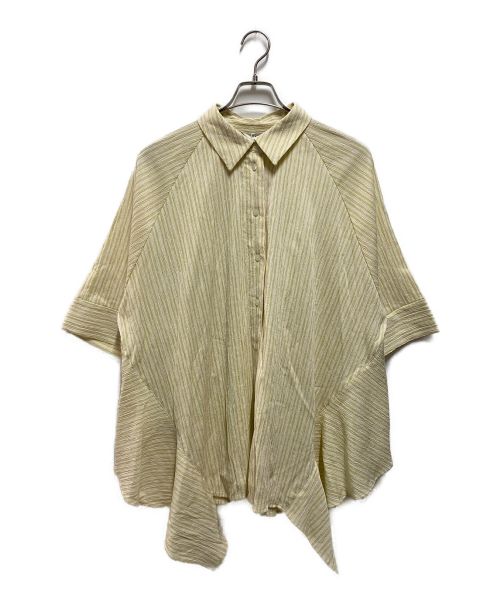 CLANE（クラネ）CLANE (クラネ) COTTON CREPE BACK FRILL SHIRT ベージュ サイズ:2 未使用品の古着・服飾アイテム