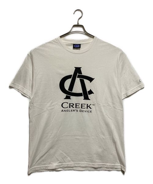 Creek Angler's Device（クリークアングラーズデヴァイス）Creek Angler's Device (クリークアングラーズデヴァイス) Primary Logo Tee ホワイト サイズ:XLの古着・服飾アイテム