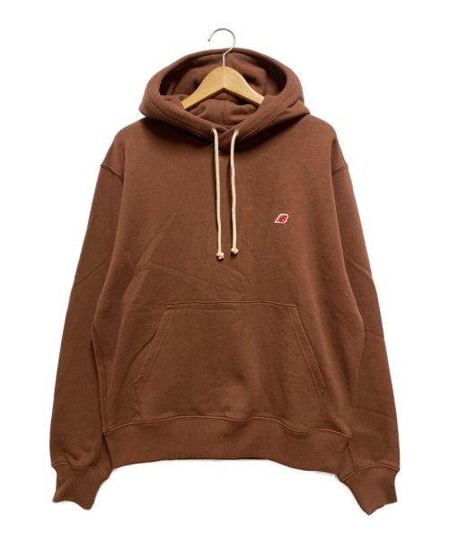 NEW BALANCE（ニューバランス）NEW BALANCE (ニューバランス) NB MADE Sweat Hoodie ブラウン サイズ:Lの古着・服飾アイテム