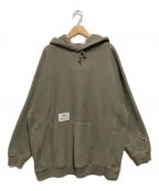 Champion REVERSE WEAVE×WTAPSチャンピオンリバースウィーブ×ダブルタップス）の古着「ACADEMY  HOODED  COTTON」｜カーキ